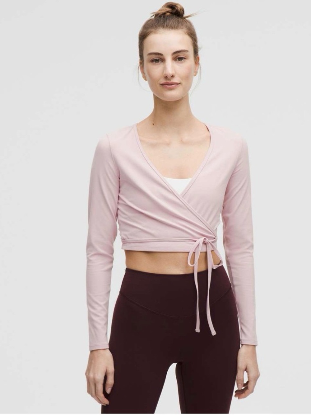 lululemon athletica Cropped Wrap Long Sleeve Top